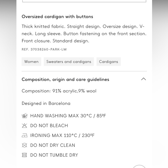 Mango Oversized Cardigan With Buttons - Picture 13 of 13